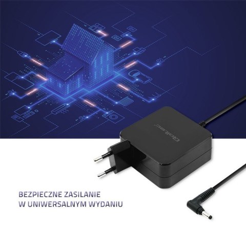 Zasilacz sieciowy Qoltec 51751 do notebooka Huawei (19 V; 3,42 A; 65W; 4 mm x 1.7 mm)