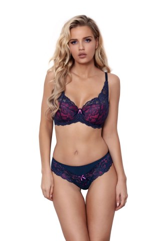 Biustonosz push up Biustonosz Push-up Model V-9411 Blue Lagoon Navy/Pink - Axami