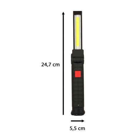 Lampa warsztatowa latarka USB 5 trybów magnes hak akumulator 1200 mAh 200 lm KAFUWELL