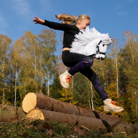 Hobby horse zabawka dla dziewczynki konik kiju A3