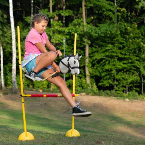 Skippi - lekki mały Hobby Horse - Szary A5 - prezent na dzień dziecka