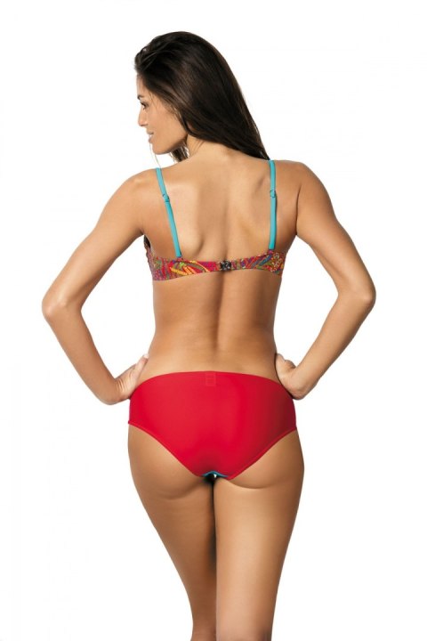 Kostium dwuczęściowy Kostium Kąpielowy Model Margaret Red Coat-Baia-Crickiet M-377 Red/Sky Blue/Green - Marko