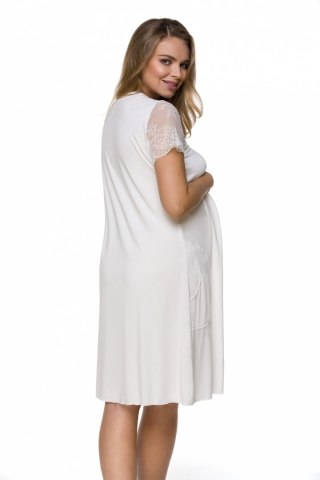 Koszulka nocna Koszula Nocna Ciążowa Model 3118 White - Lupo Line