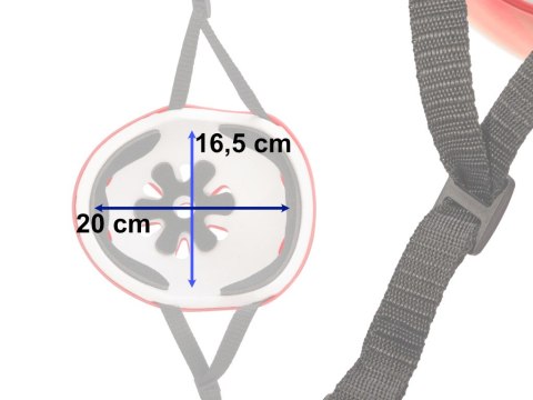 Kask ochraniacze na rolki deskorolkę regulacja czerwony