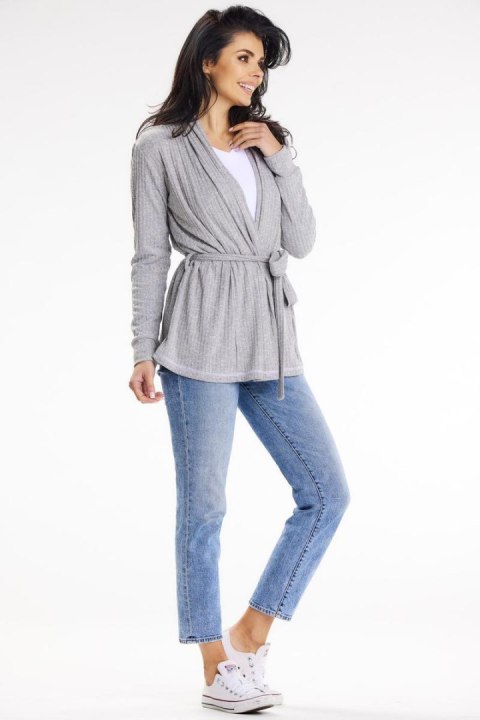 Sweter Kardigan Model A655 Grey - awama