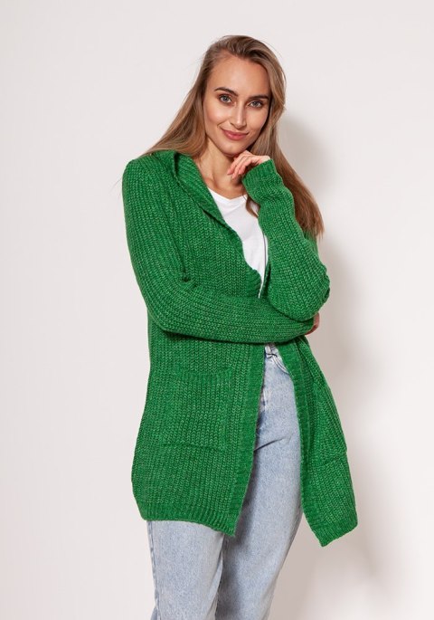 Sweter Kardigan Model PA018 Green - MKM