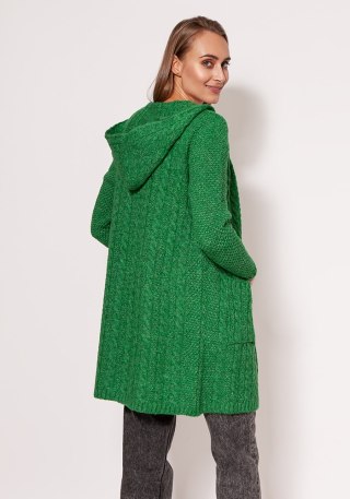 Sweter Kardigan Model PA019 Green - MKM