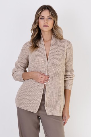 Sweter Kardigan Model SWE120 Beige - MKM