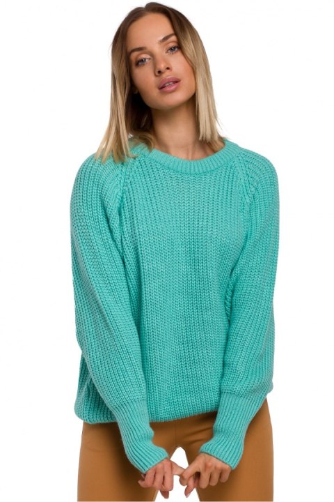 Sweter Damski Model MOE537 Seledyn - Moe