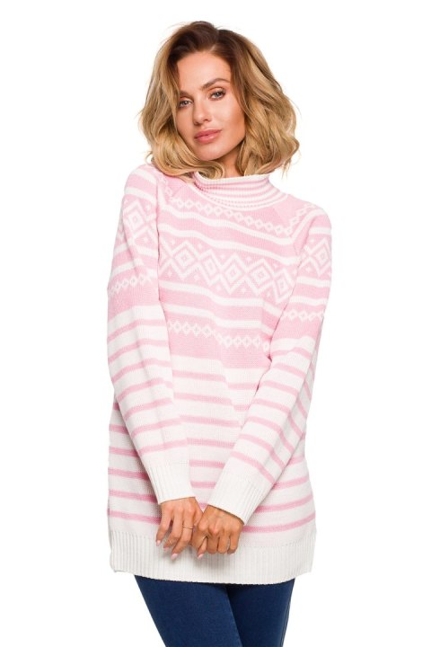 Sweter Damski Model MXS08 Pink - Moe