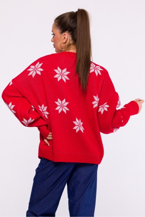 Sweter Damski Model MXS10 Red - Moe