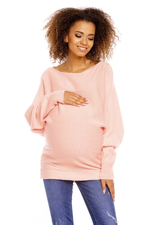 Sweter CIążowy Model 70003C Łosoś - PeeKaBoo