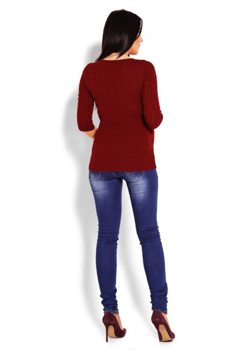 Sweter Damski Model 70008C Bordo - PeeKaBoo