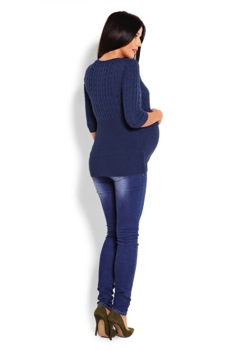 Sweter Damski Model 70008C Petrol Navy - PeeKaBoo