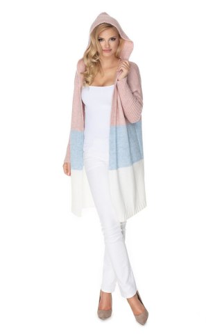 Sweter Kardigan Model 30069 Powder Pink/Sky Blue - PeeKaBoo