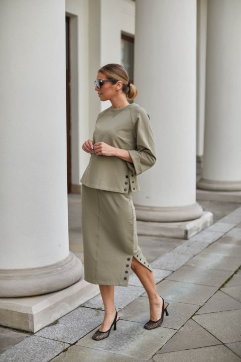 Spódnica Komplet Model M329/2 Khaki - La Aurora