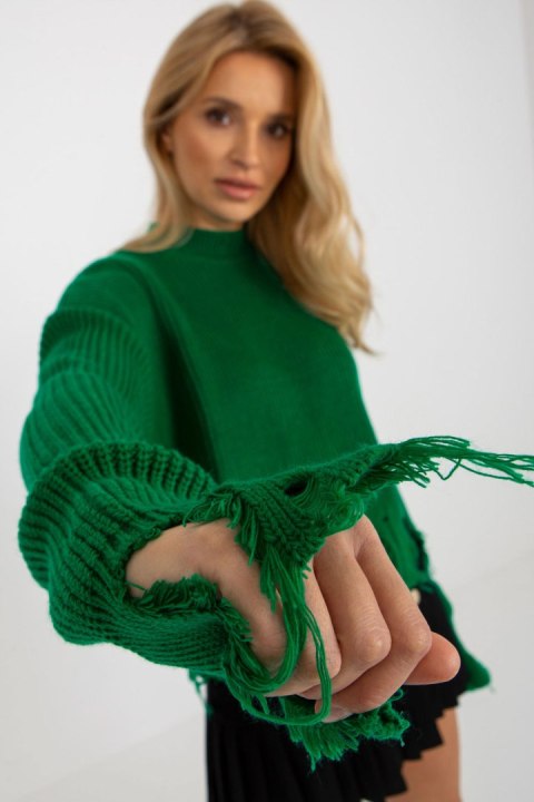 Sweter Damski Model LC-SW-0373.95P Green - Rue Paris