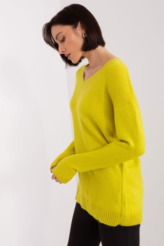 Sweter Damski Model TO-SW-1810.08P Limonka - Rue Paris