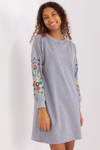 Sukienka Model RV-SK-8979.94P Grey - Rue Paris