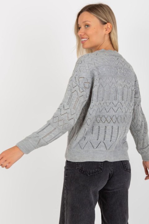 Sweter Damski Model LC-SW-8022.04P Grey - Rue Paris