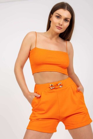 Szorty Damskie Model RV-SN-8017.10 Orange - Rue Paris