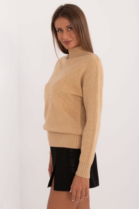 Sweter Damski Model AT-SW-2339.54 Camel - AT