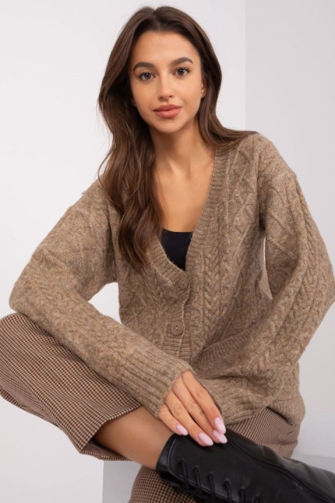 Sweter Damski Model AT-SW-2358.31 Dark Beige - AT