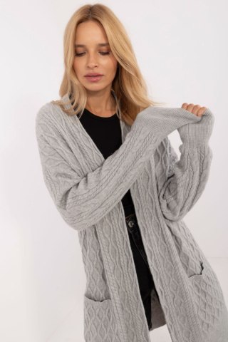 Sweter Kardigan Model AT-SW-2366.61 Grey - AT