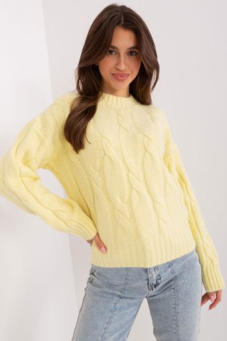 Sweter Damski Model AT-SW-0146.10P Light Yellow - AT