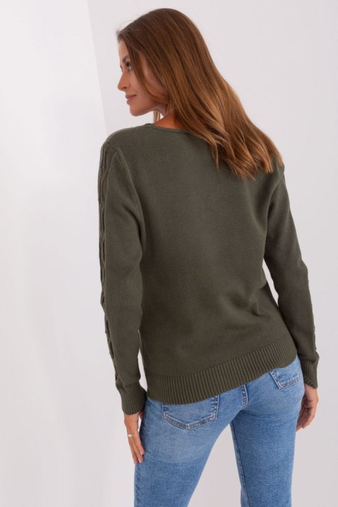 Sweter Damski Model AT-SW-2329.98P Khaki - AT