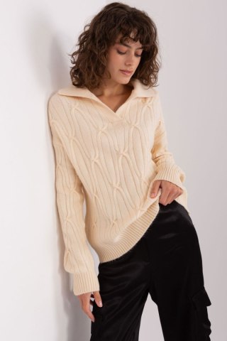 Sweter Damski Model AT-SW-2349-2.27 Light Beige - AT