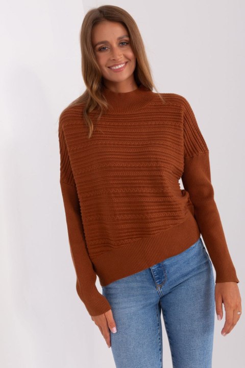 Sweter Damski Model AT-SW-2368.36X Brown - AT