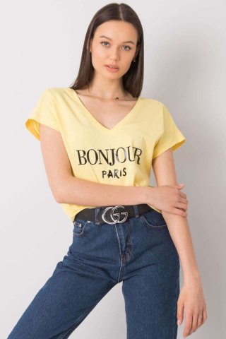 T-shirt Damski Model FA-TS-7142.37P Light Yellow - Fancy