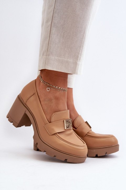 Półbuty Model Ranunca RMR23108-2 camel - Step in style