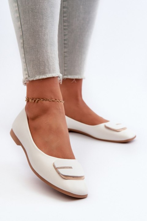 Baleriny Model Edoslli ZA37 White - Step in style