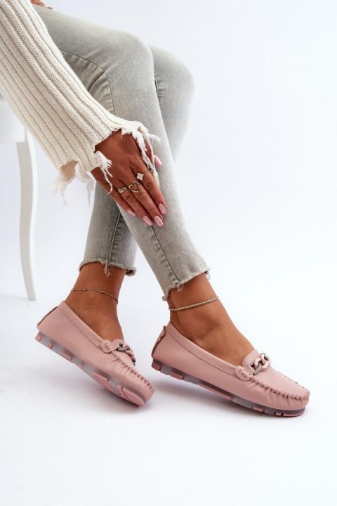 Mokasyny Model S.Barski LR339 Pink - Step in style