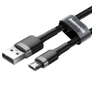 Kabel Baseus cafule CAMKLF-BG1 (USB M - Micro USB M; 1m; kolor szaro-czarny)