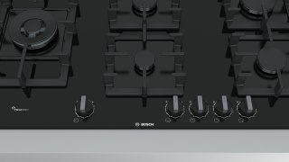 Płyta gazowa BOSCH PPS9A6B90 (5 pól grzejnych; kolor czarny)