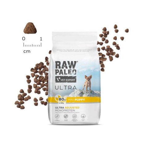 VetExpert Raw Paleo Ultra Indyk Mini Puppy 750g