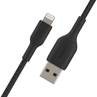 Kabel Belkin BoostCharge Braided Lightning to USB-A Cable 2m oplot Black