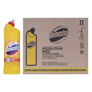 Domestos Płyn do czyszczenia toalet Citrus 12 x 1L