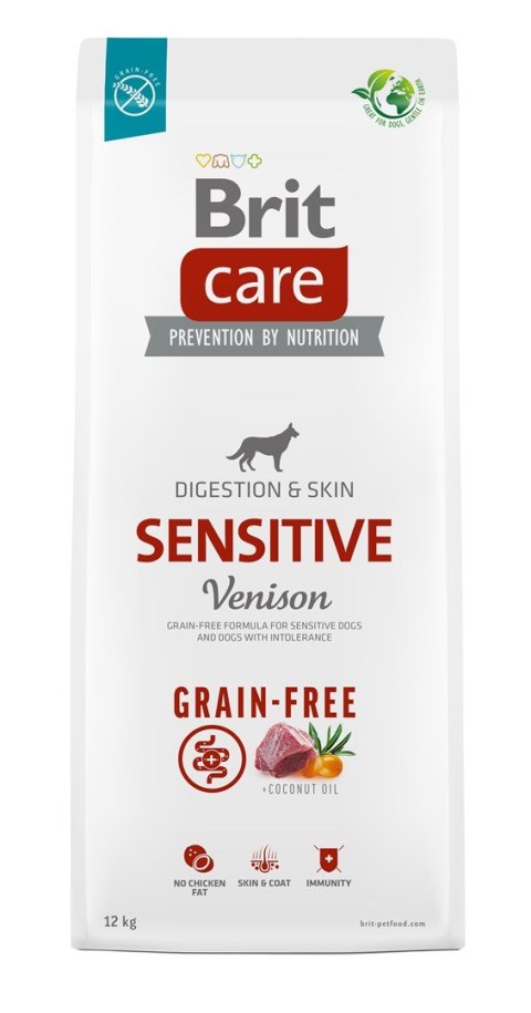 BRIT Care Grain-Free Sensitive Venison - sucha karma dla psa - 12 kg