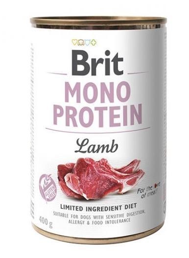 BRIT Mono Protein jagnięcina - mokra karma dla psa - 400 g