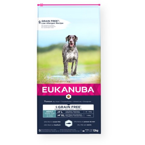 EUKANUBA Grain Free Duże rasy - sucha karma dla psa - 12 kg