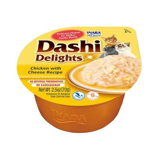 INABA Dashi Delights Kurczak z serem - Przysmak dla kotów - 70g