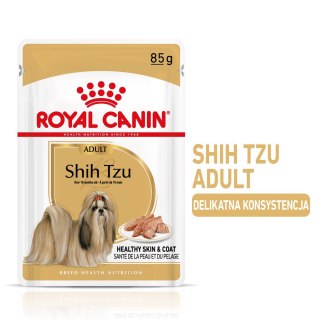 ROYAL CANIN BHN Shih Tzu Adult w formie pasztetu - mokra karma dla psa dorosłego - 12x85g