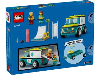 LEGO City 60403 Karetka i snowboardzista