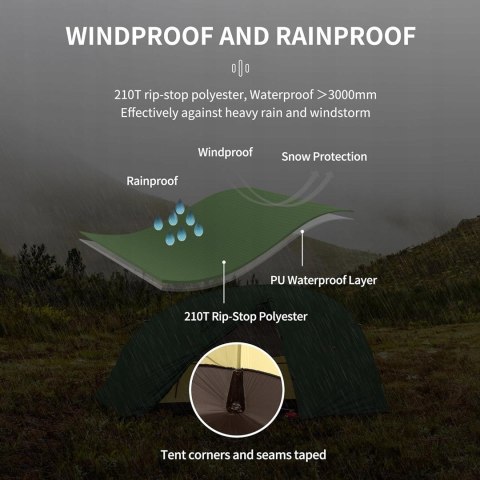 Namiot turystyczny Naturehike NH17T012 - zielony