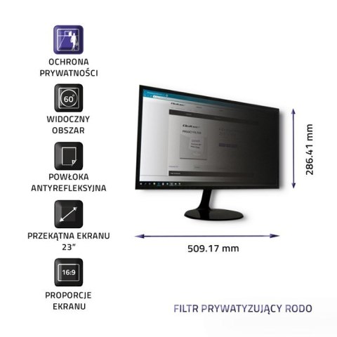 Filtr prywatyzujący Rodo Qoltec 51057