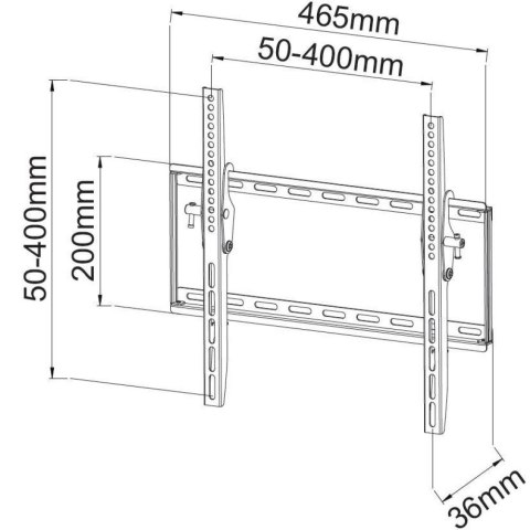 TECHLY UCHWYT ŚCIENNY TV LED/LCD 23-55 CALI 45KG U